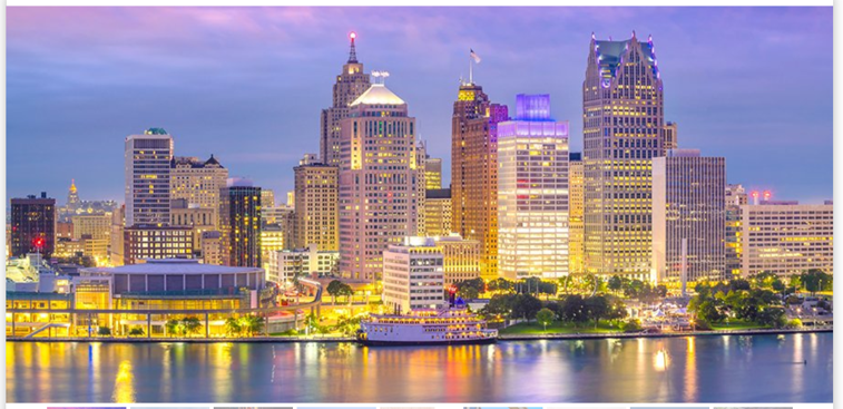 Downtown Detroit Michigan