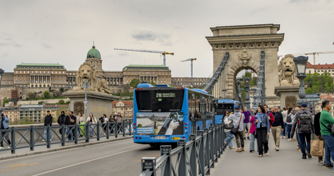 Chain Bridge in Budapest, Hungary