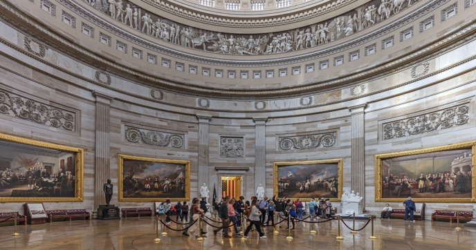 Capitol Building Rotunda in Washington, DC