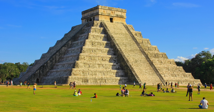 Chichen Itza Pyramid in Yucatan, Mexico
