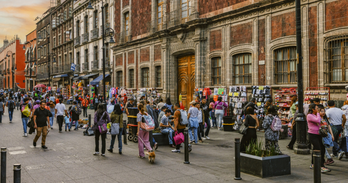 Moneda Street in Mexico City