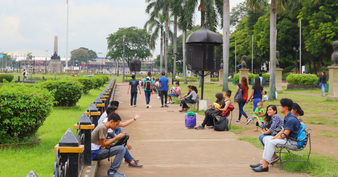 Rizal Park in Manila Philippines